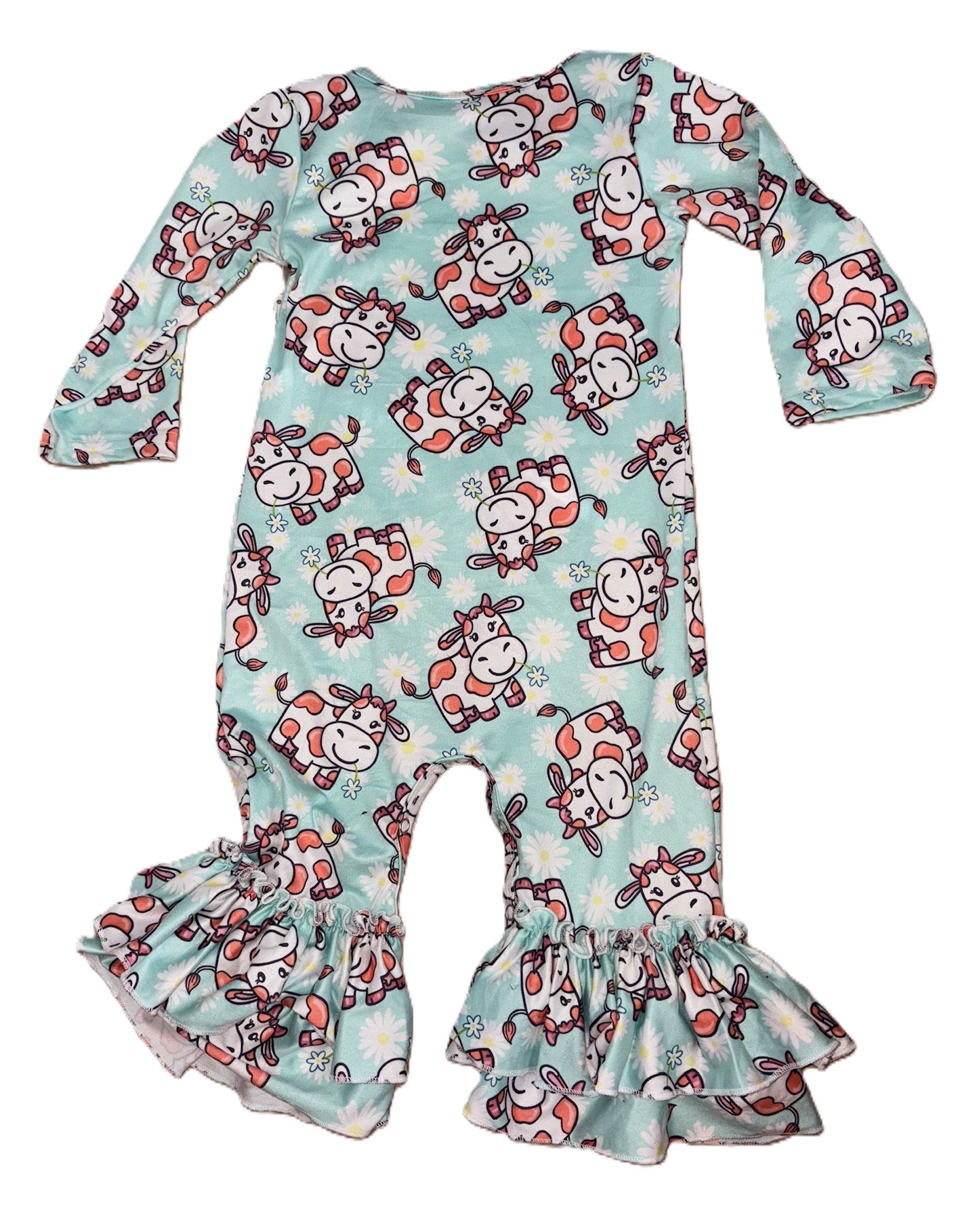 Boutique Cow Romper