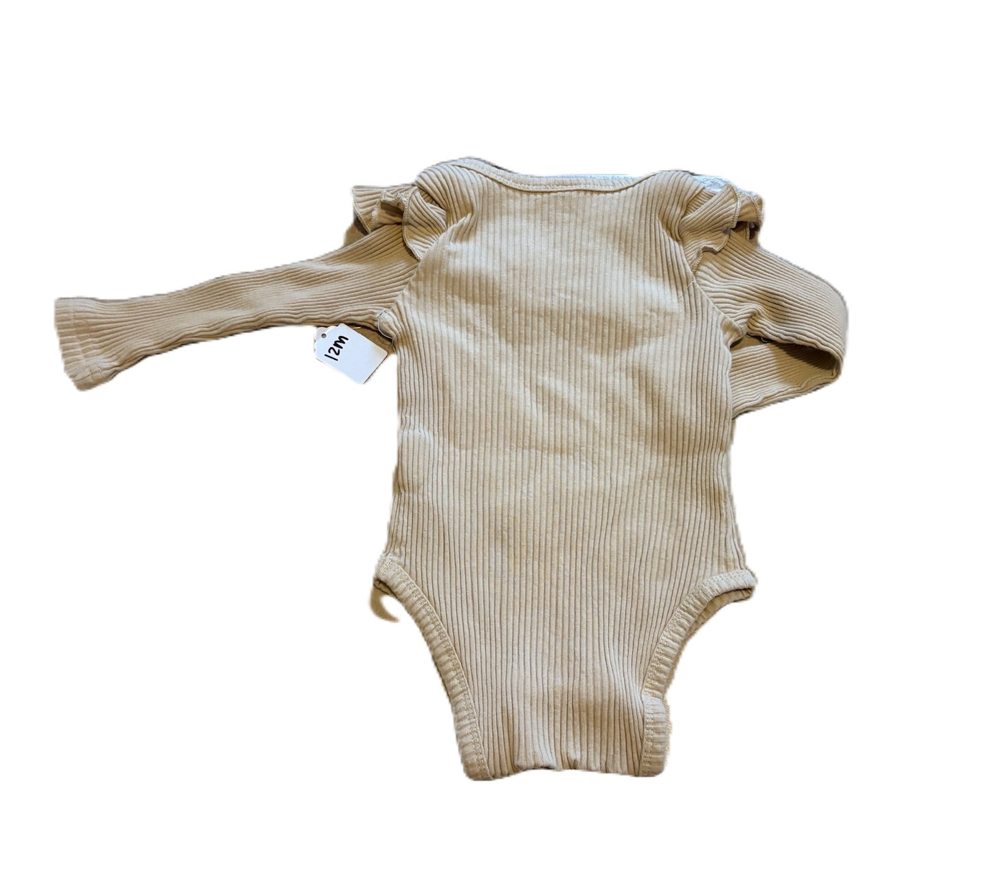 Tan Ribbed Onesie