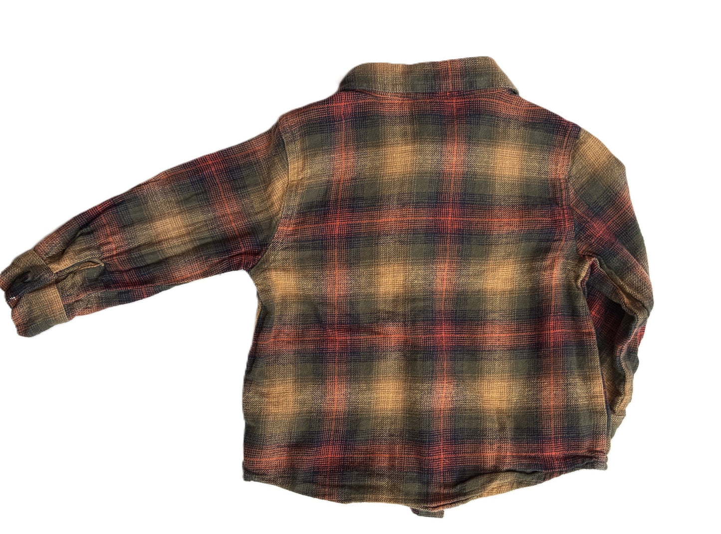 Old Navy Brown Plaid Button Up