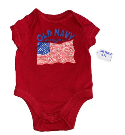 Old Navy American Flag Onesie
