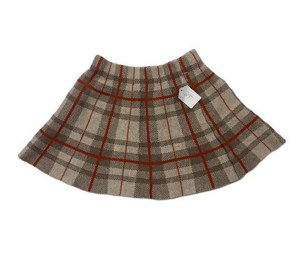 Brown Plaid Skirt