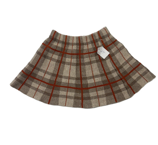 Brown Plaid Skirt
