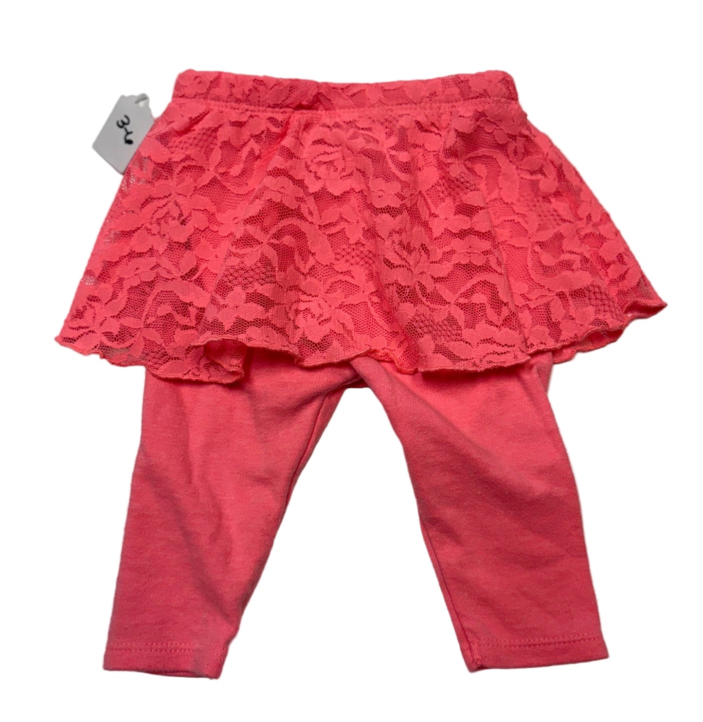 Neon Pink Lace Leggings