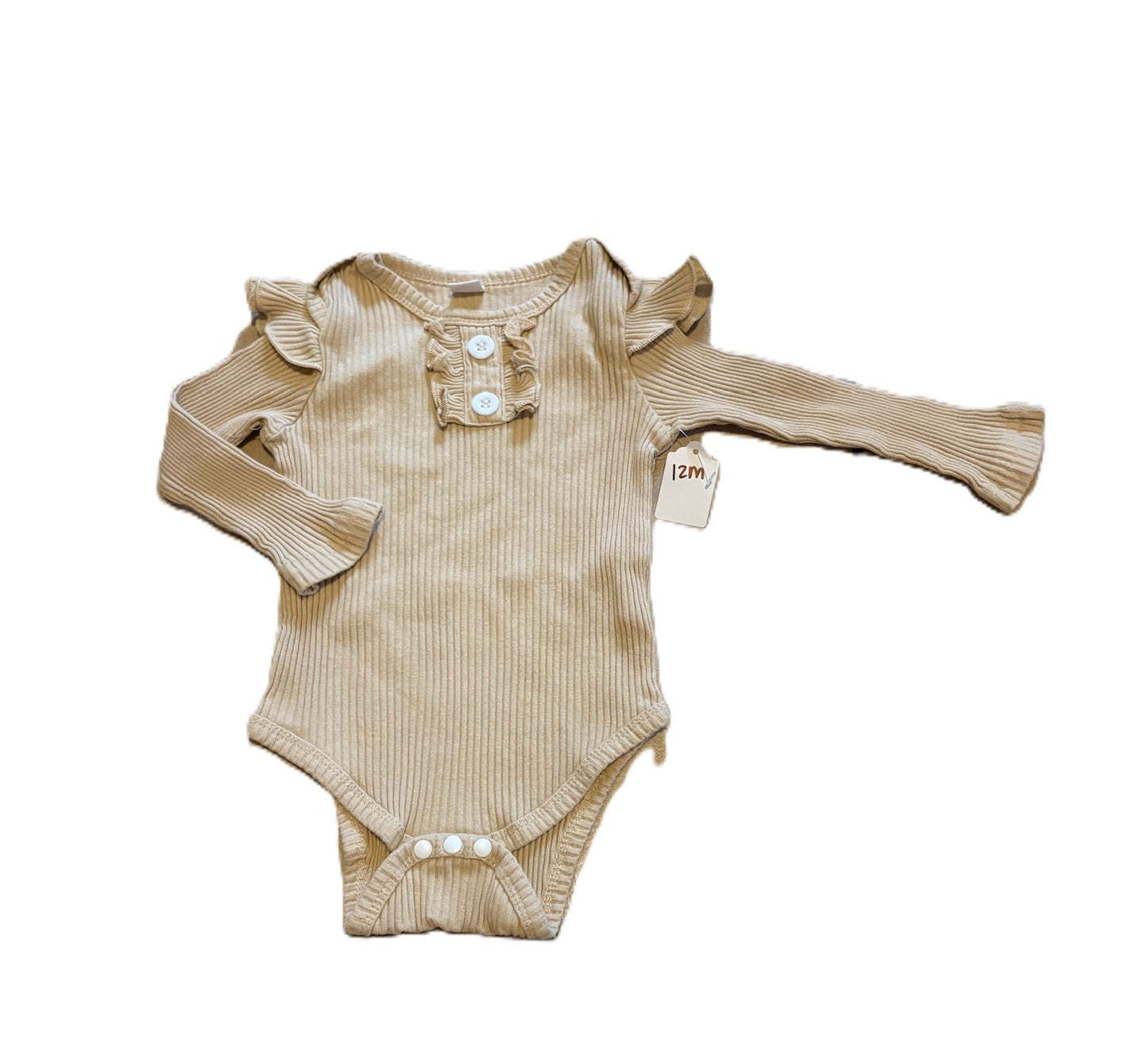 Tan Ribbed Onesie