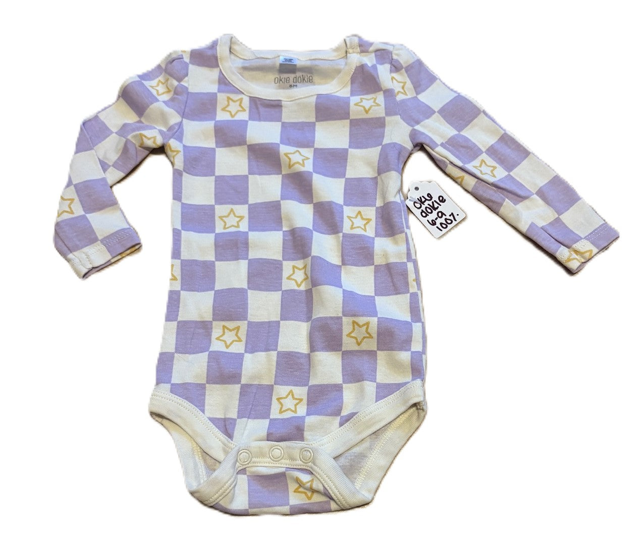 Okie Dokie Checkered Bodysuit