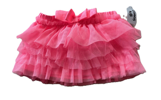 Neon Pink Ruffle Skirt