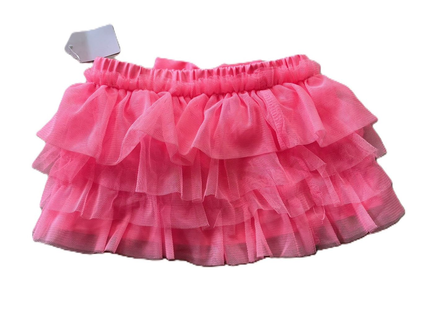 Neon Pink Ruffle Skirt