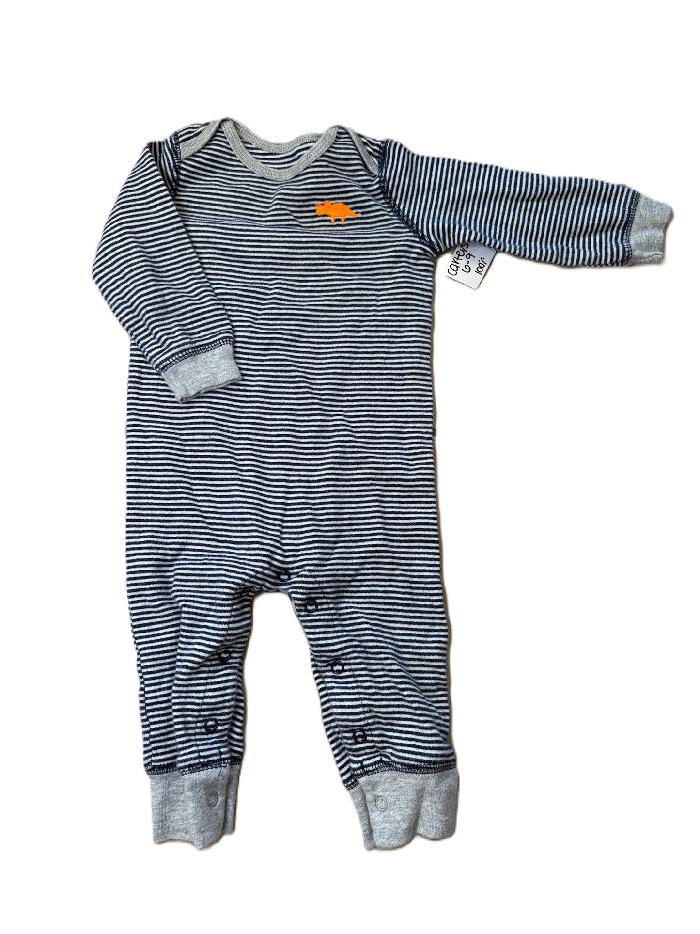 Carters Striped Dino PJ