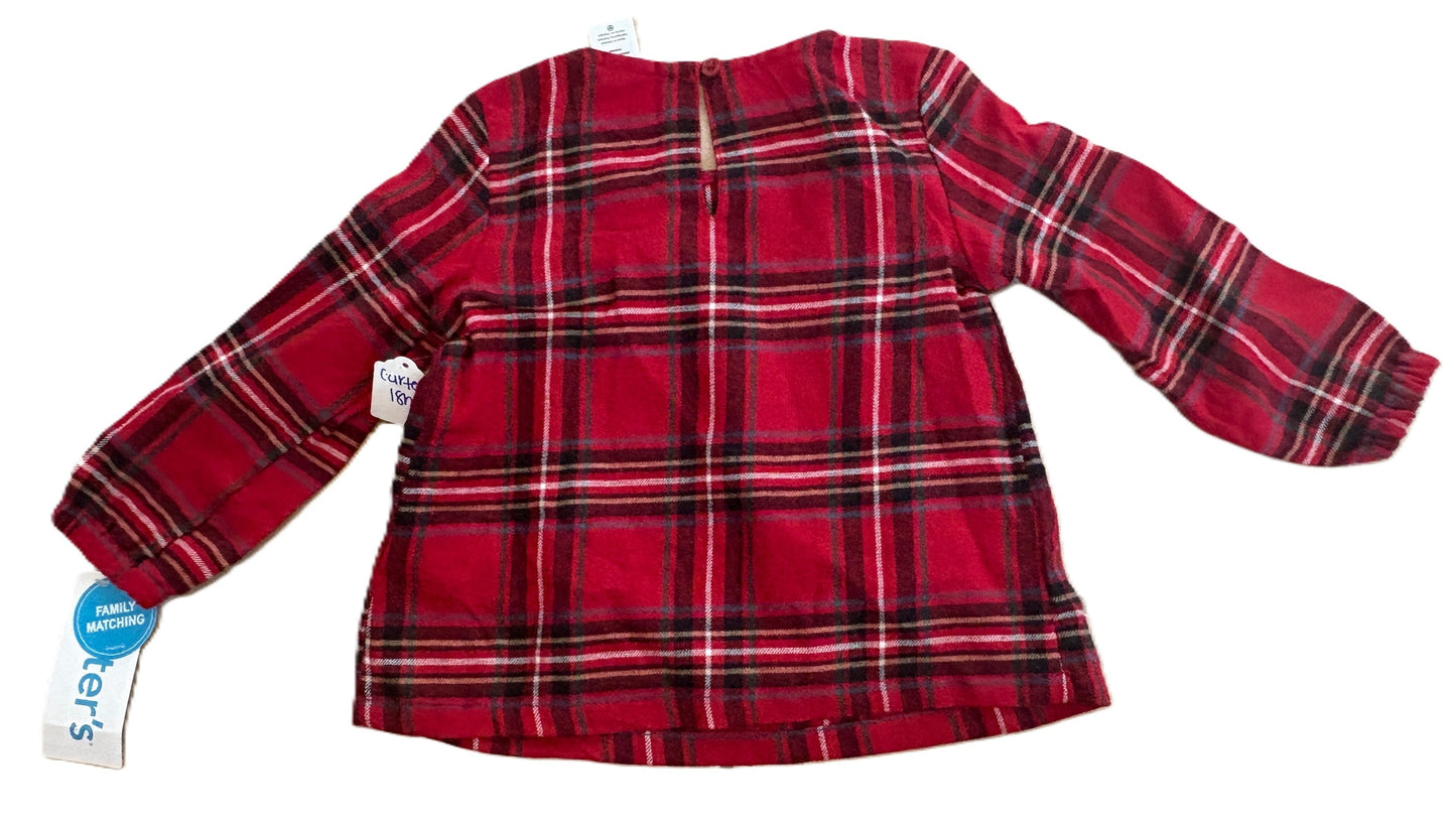 Carters Plaid Blouse