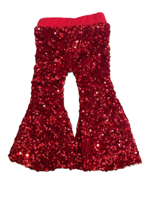 Red Sequence Pants