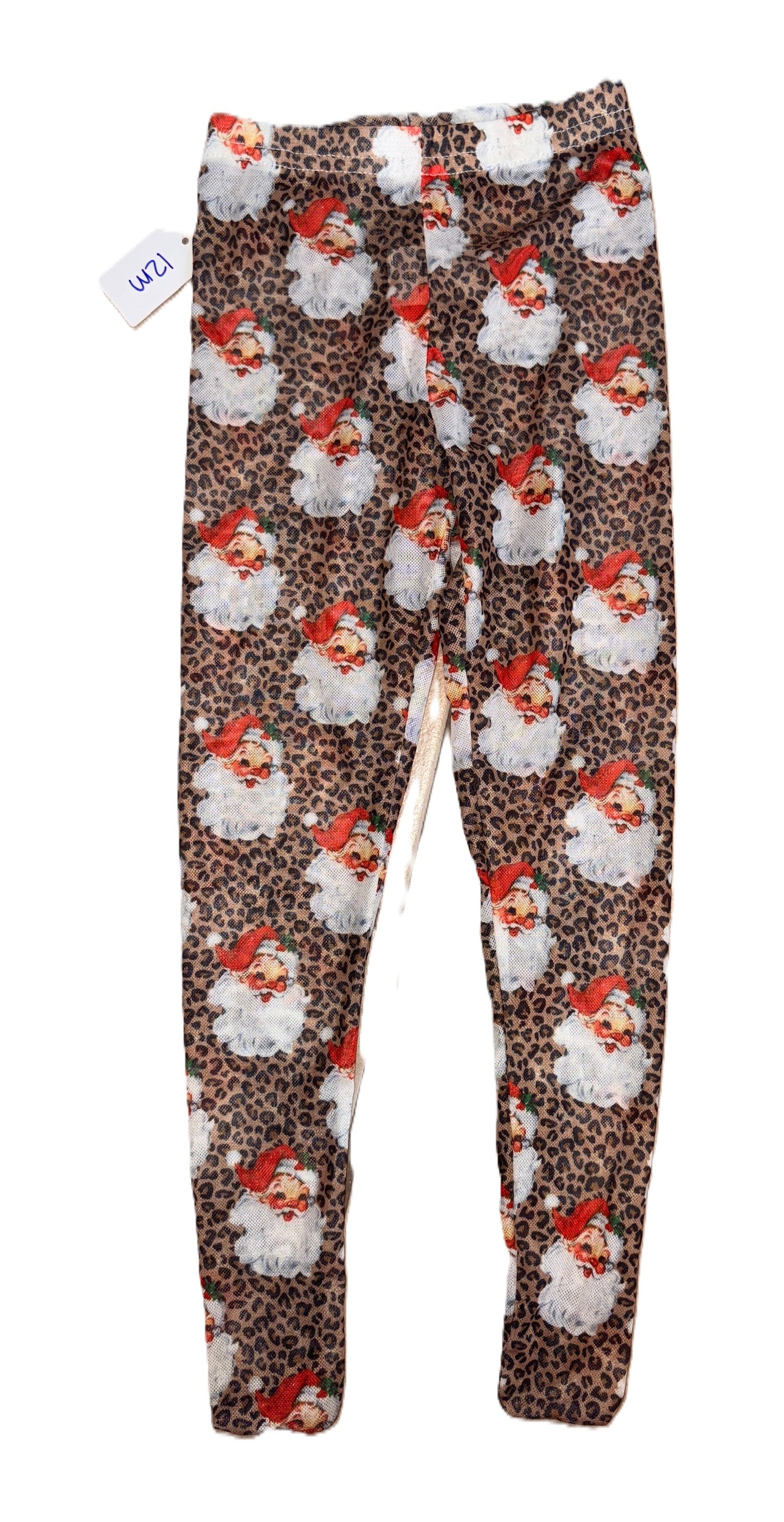 Leopard Santa Tights