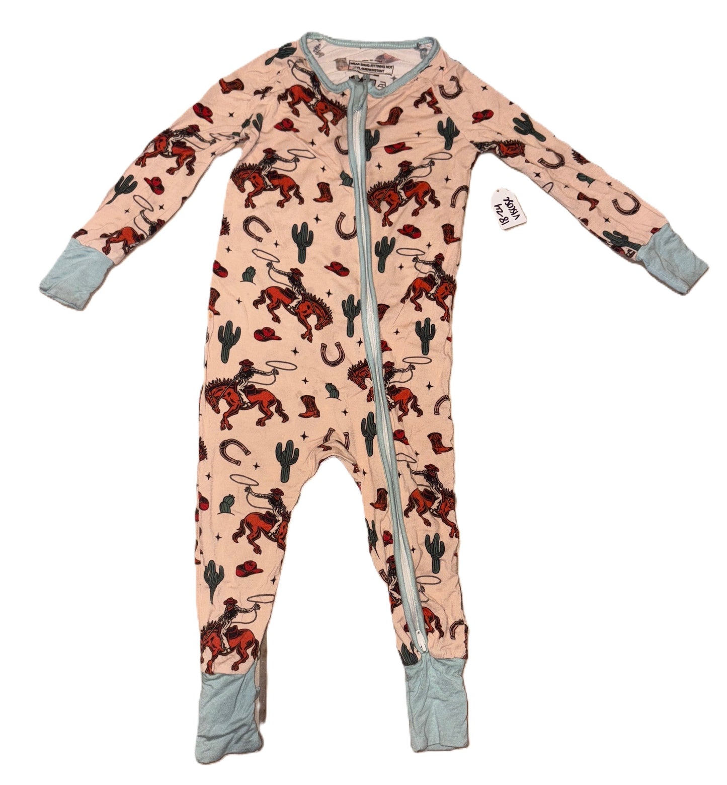 Cowboy Zipper Jammies