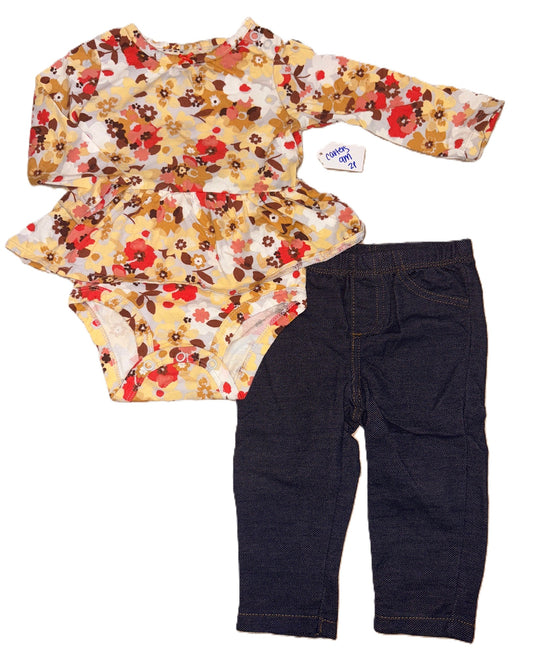 Carters Floral Outfit