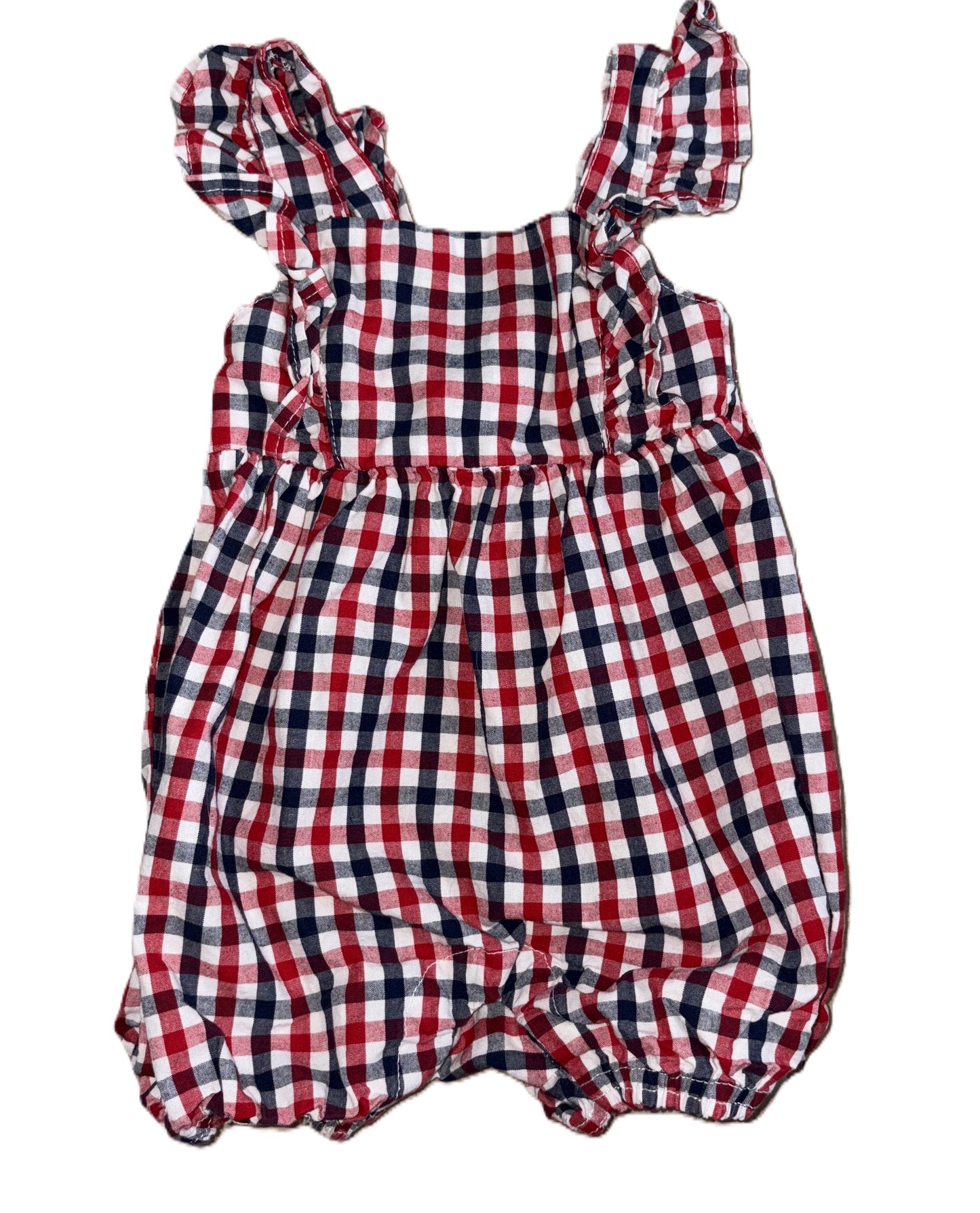 Way to Celebrate Plaid Romper