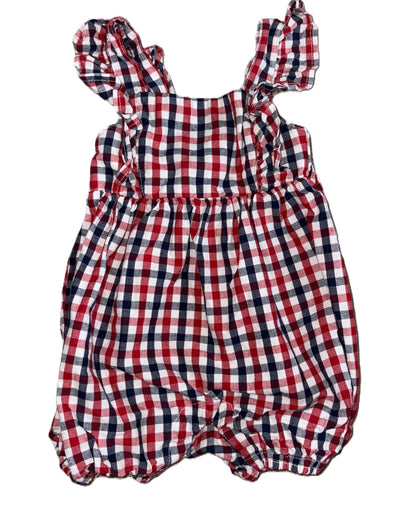 Way to Celebrate Plaid Romper
